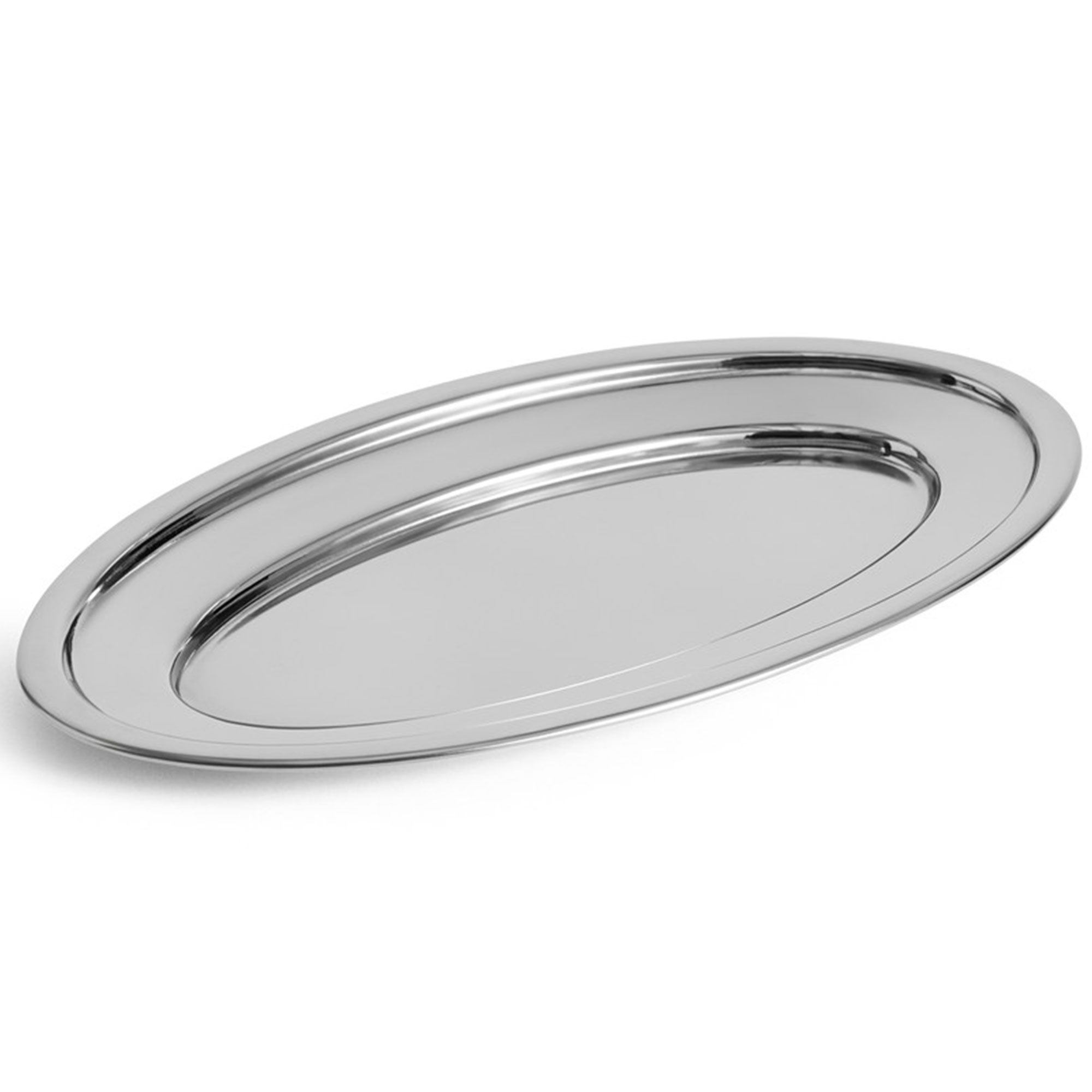 Hay Essential Steel oval serveringstallerken large, rustfrit stål