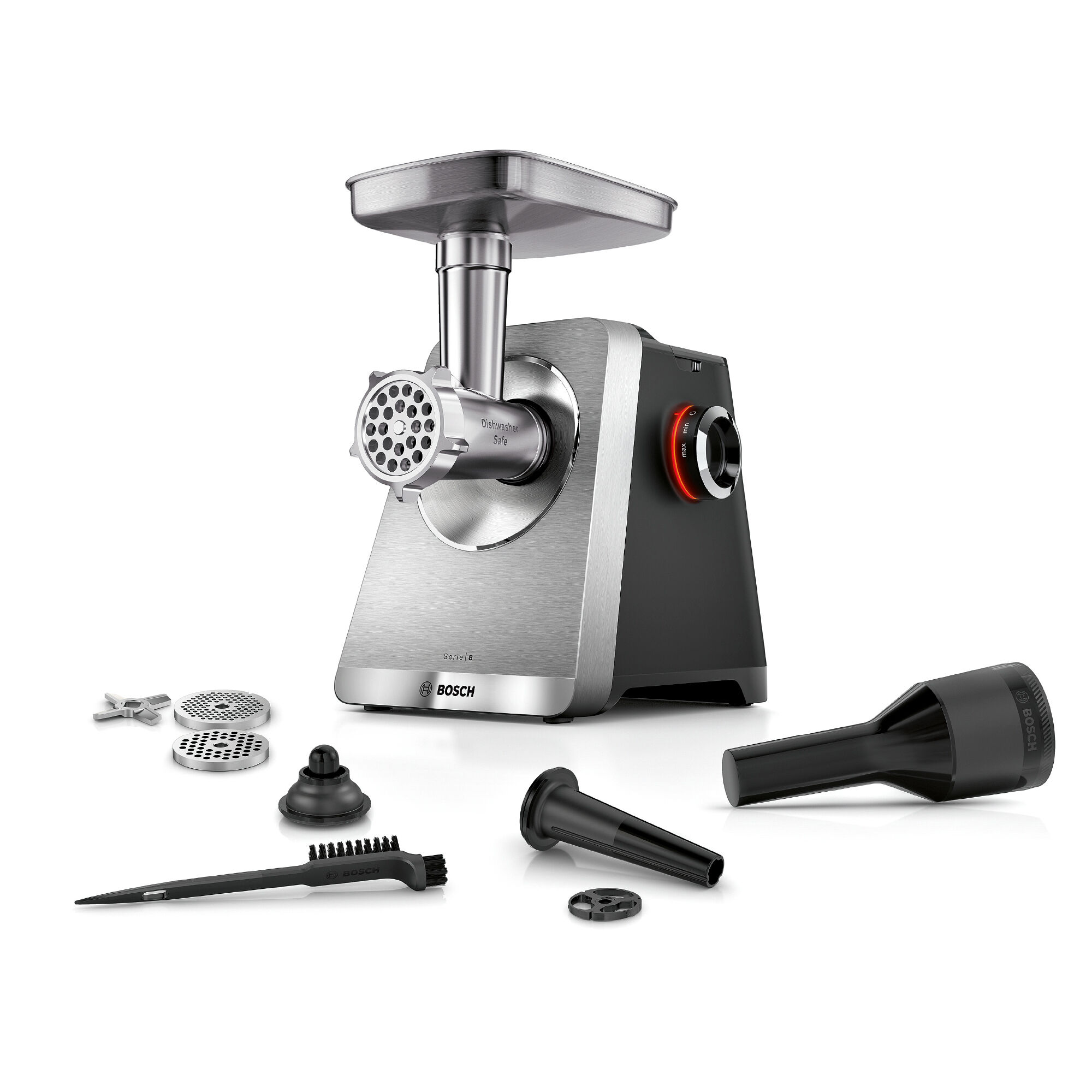 Bosch Multipower Series 8 MFWS820M kødkværn, rustfrit stål