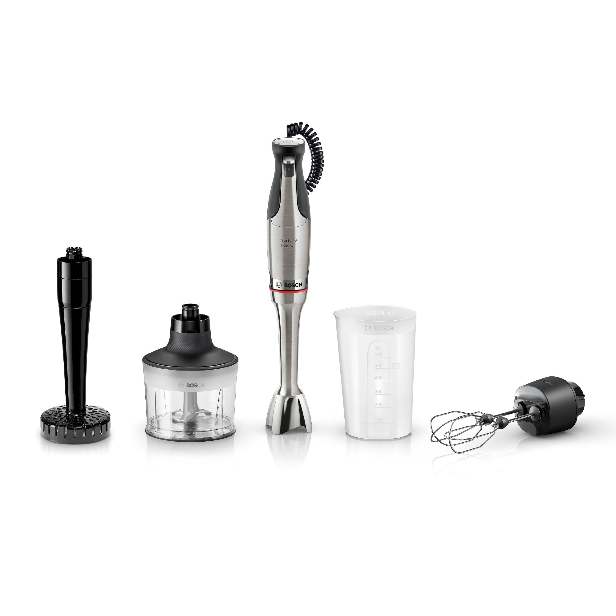 Bosch ErgoMaster Series 8 MSM8M936 stavblender + kartoffelmoser, rustfrit stål