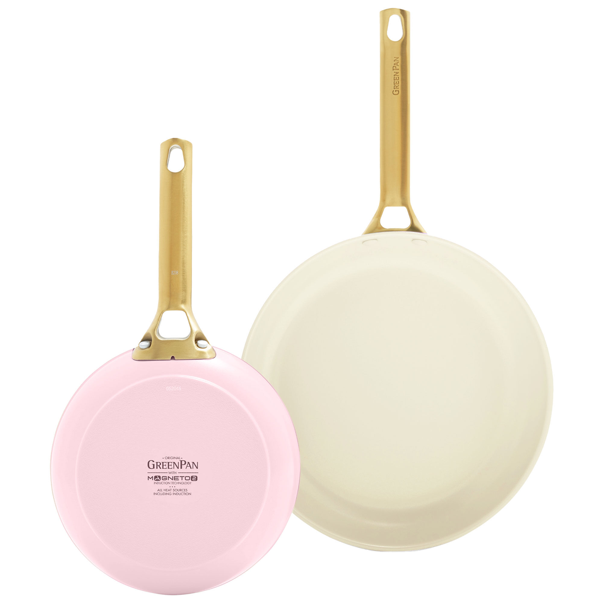 Greenpan Padova stegepandesæt 20 + 26 cm, blush pink