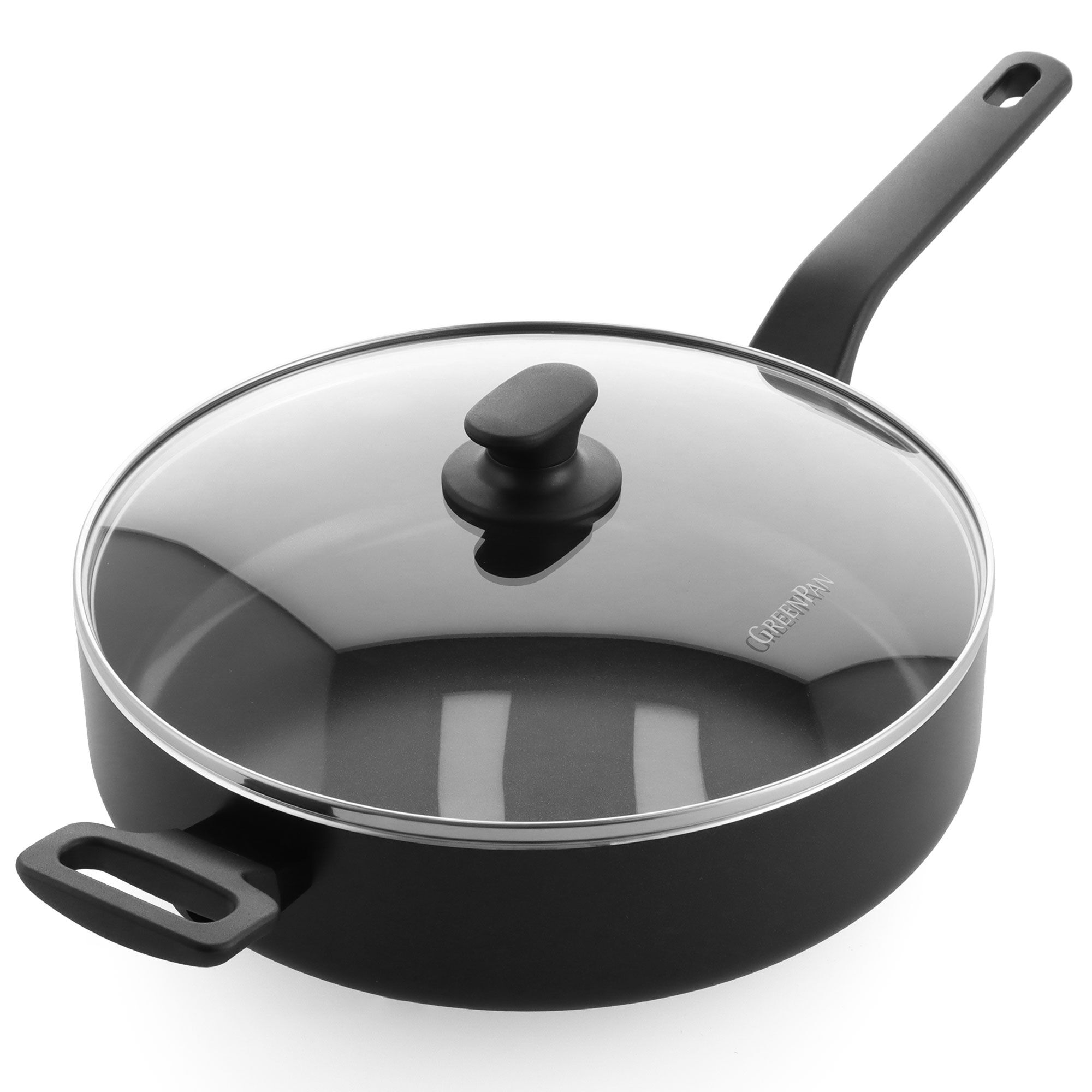 Greenpan Essence stegepande med låg 28 cm, sort