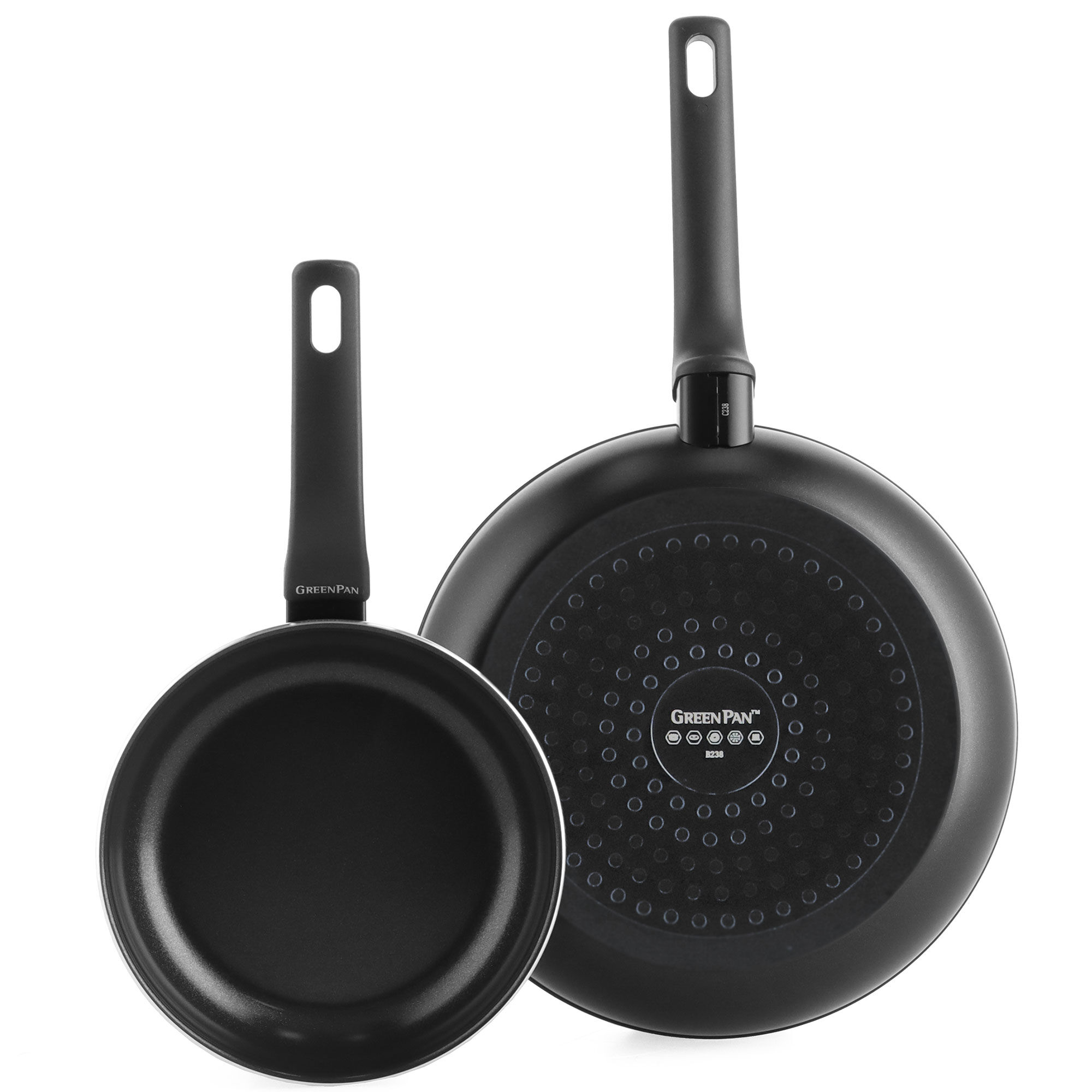 Greenpan Essence stegepandesæt 20 + 28 cm, sort