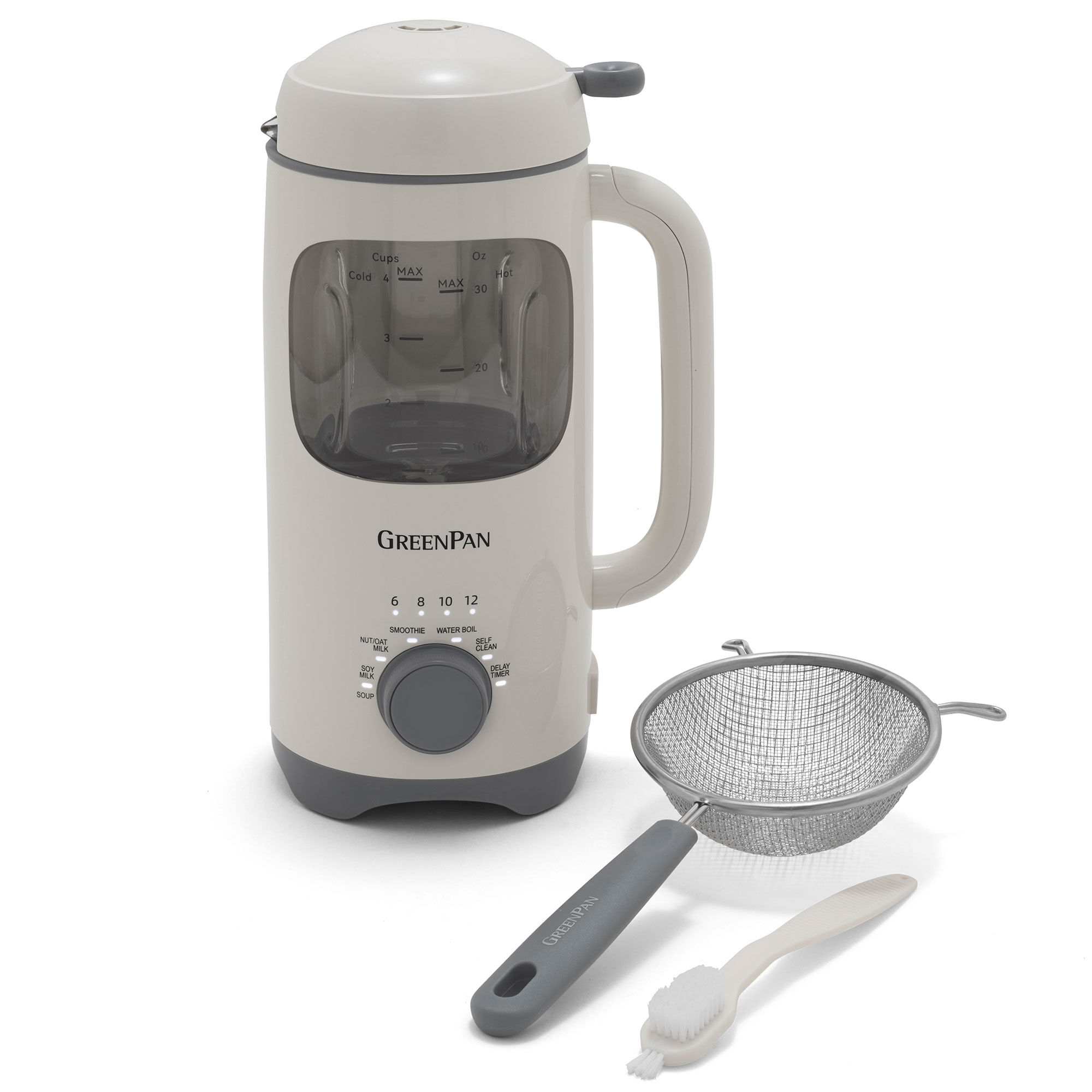 Greenpan Better Blend Pro mælkeskummer og blender, cream