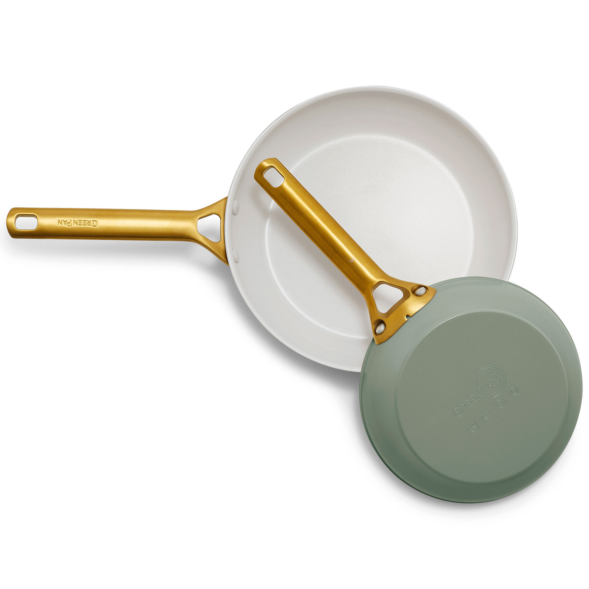 Greenpan Padova stegepandesæt 24 + 28 cm, moss