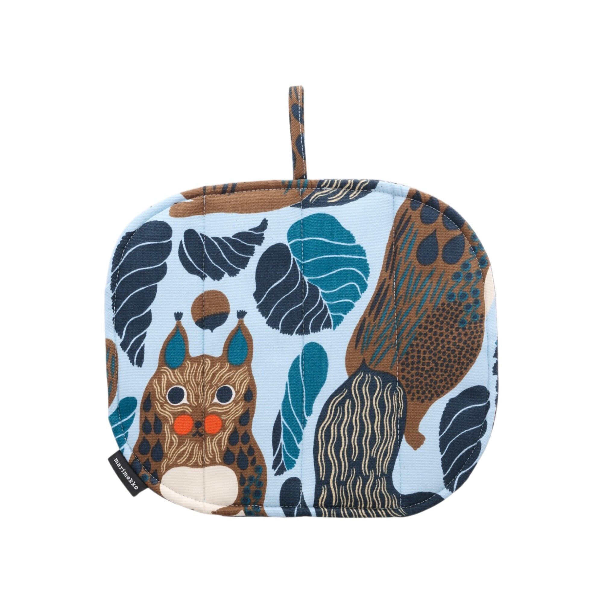 Marimekko Pieni Kurre grydelap 25 Ã 22 cm, lyseblå/flerfarvet