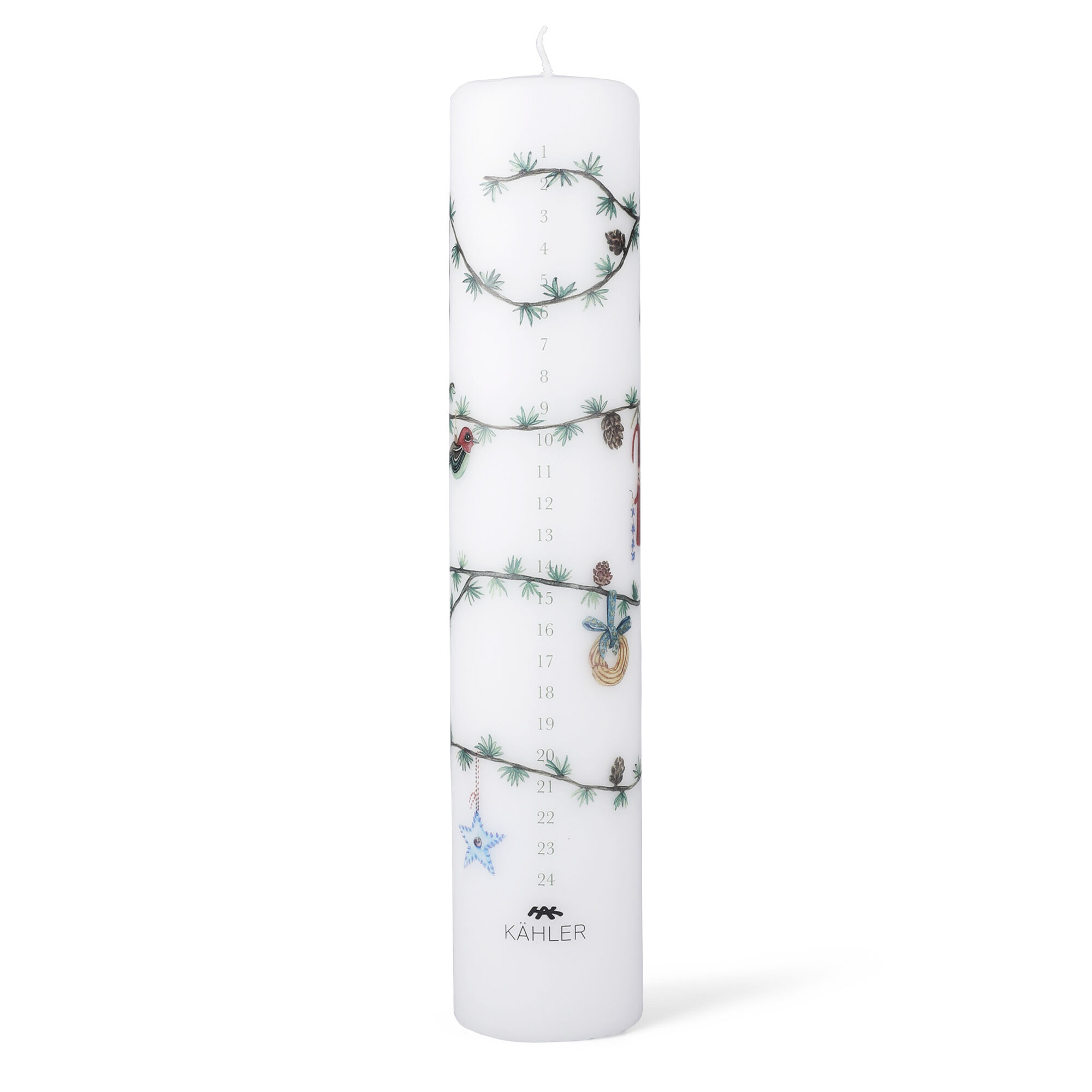 Kähler Hammershøi Christmas kalenderlys 2026 25 cm