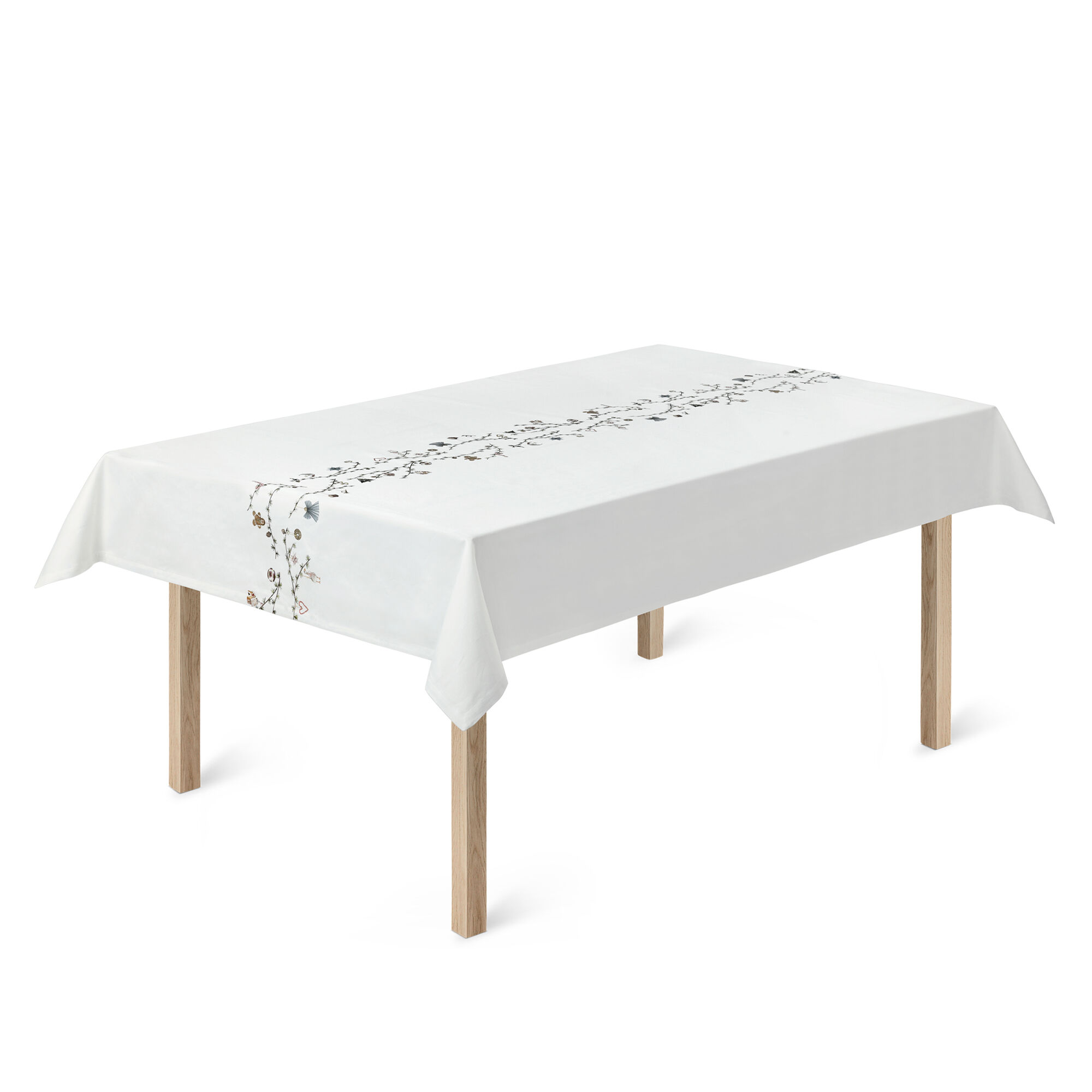 Kähler Hammershøi Christmas dug 150 x 220 cm, hvid