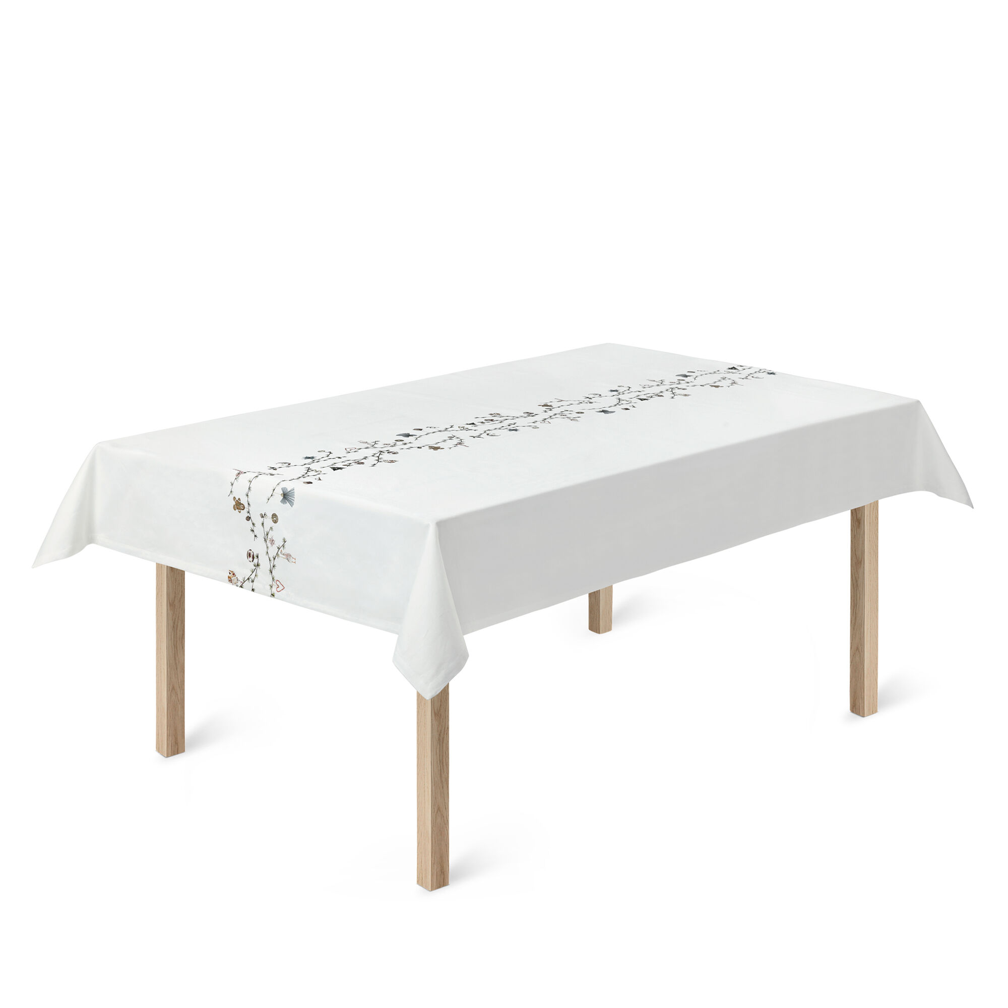 Kähler Hammershøi Christmas dug 150 x 270 cm, hvid