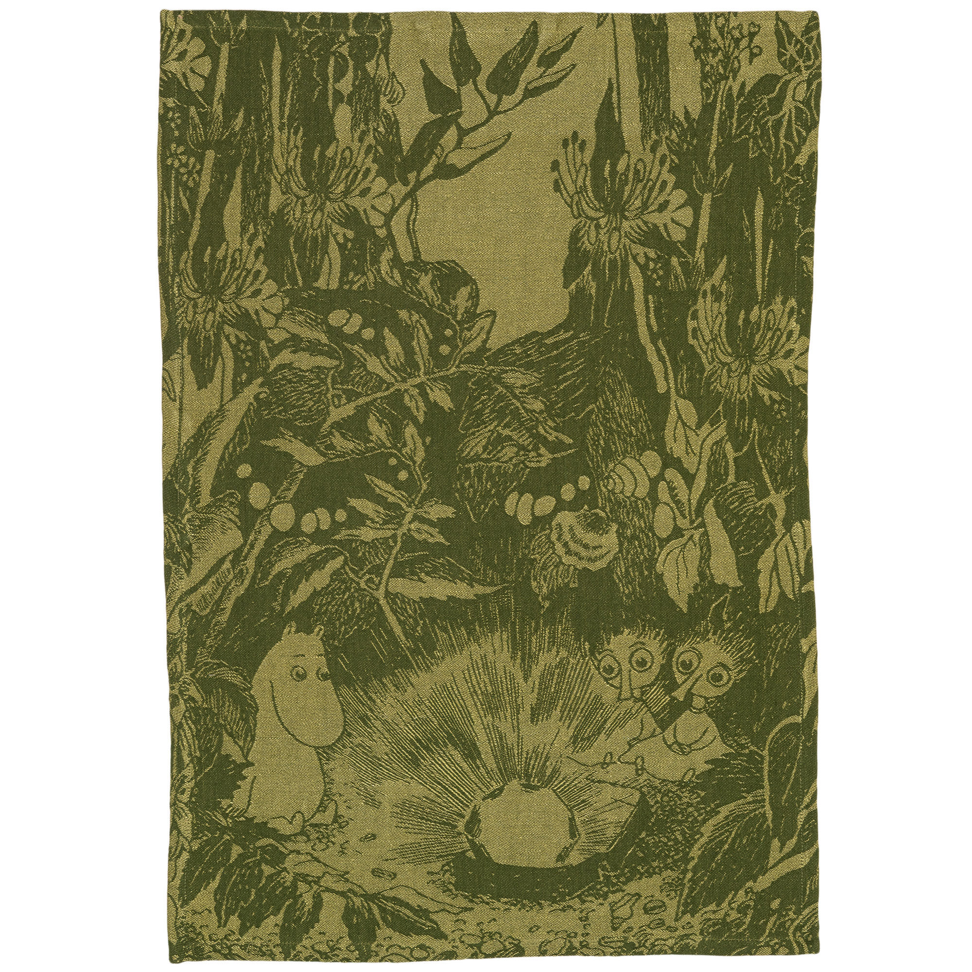 Moomin arabia Mystikkens skov viskestykke 45 Ã 65 cm, grøn