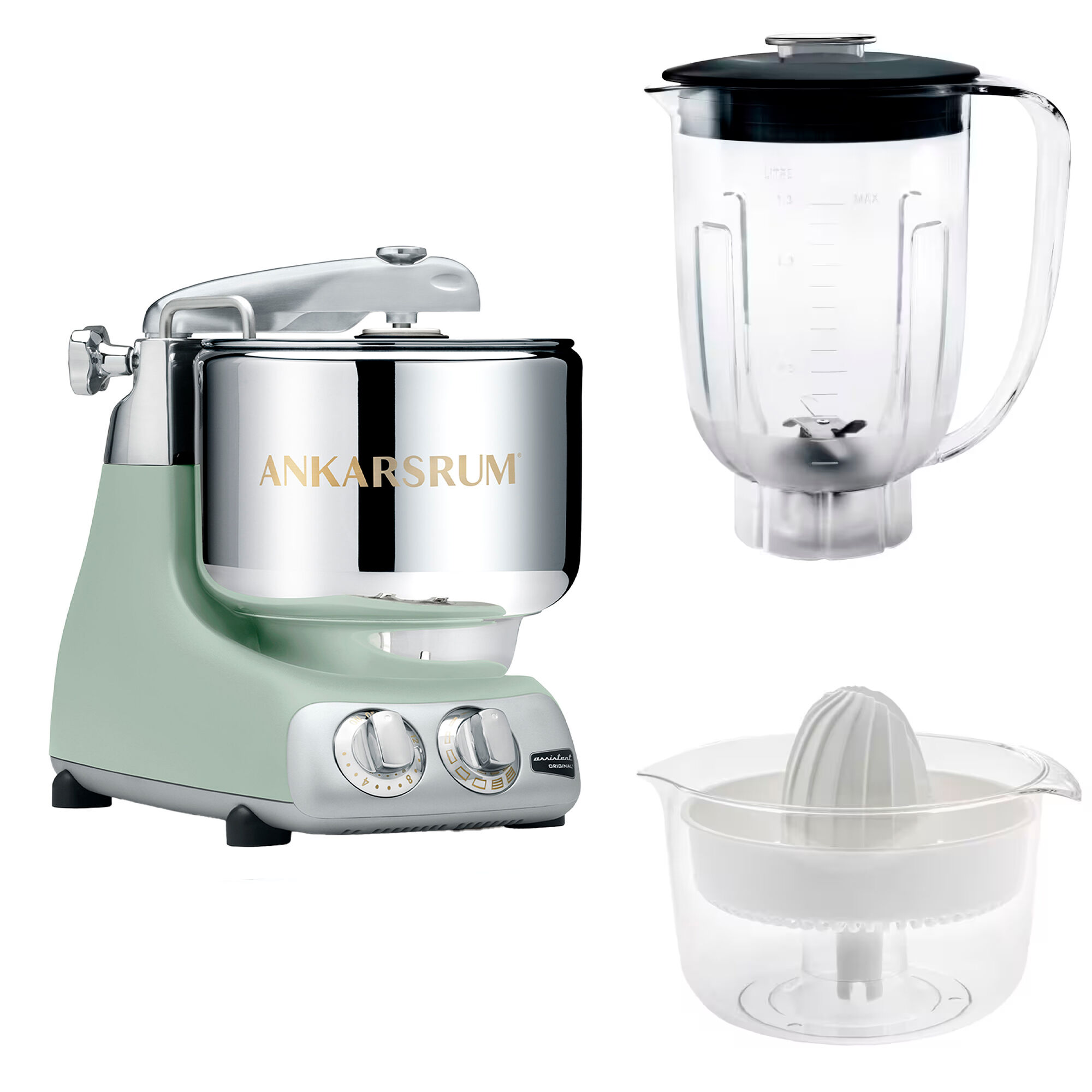 Ankarsrum Assistent Original Nordic Sage + Blender + Citruspresser