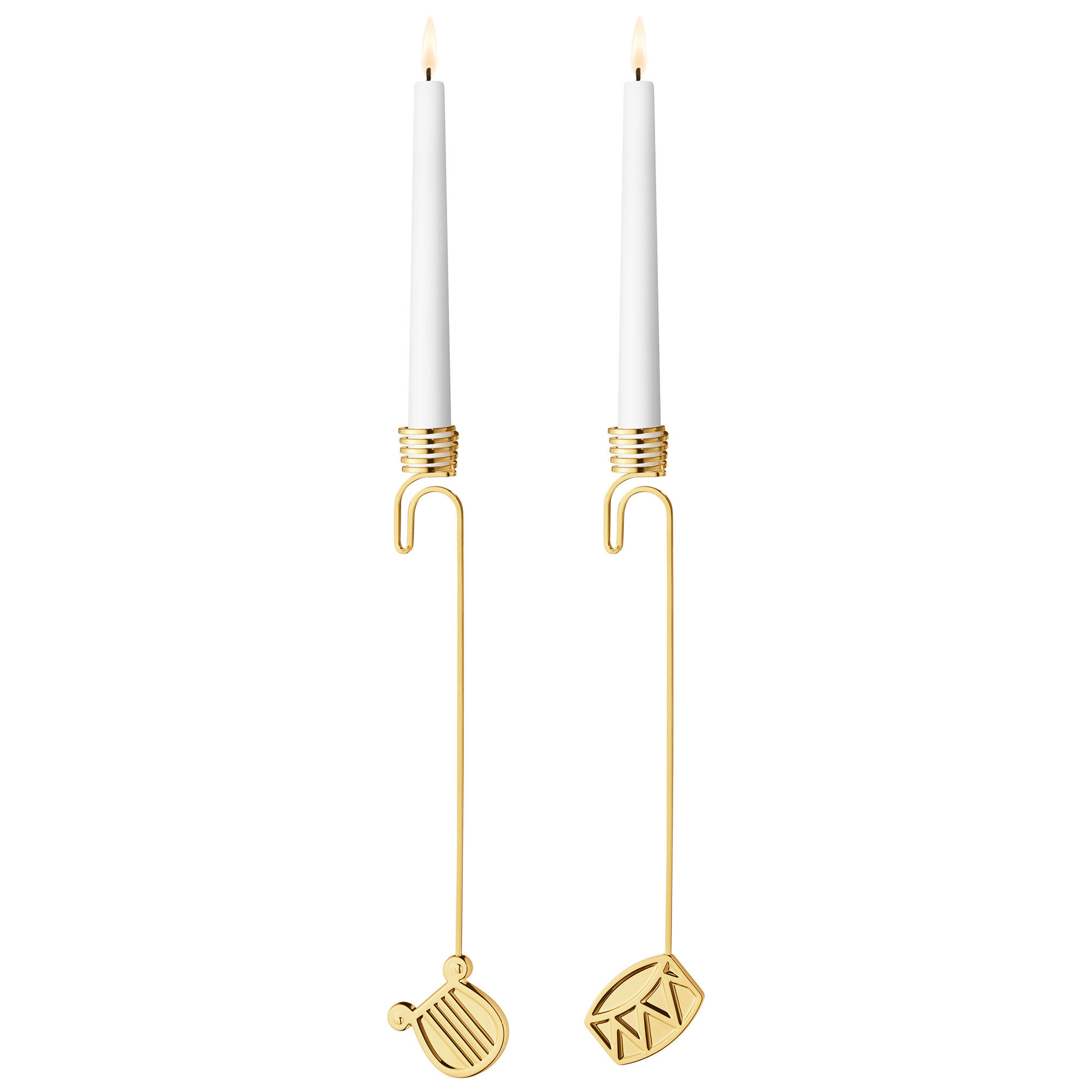Georg jensen Classic Christmas 2026 sæt med lysestager, guld