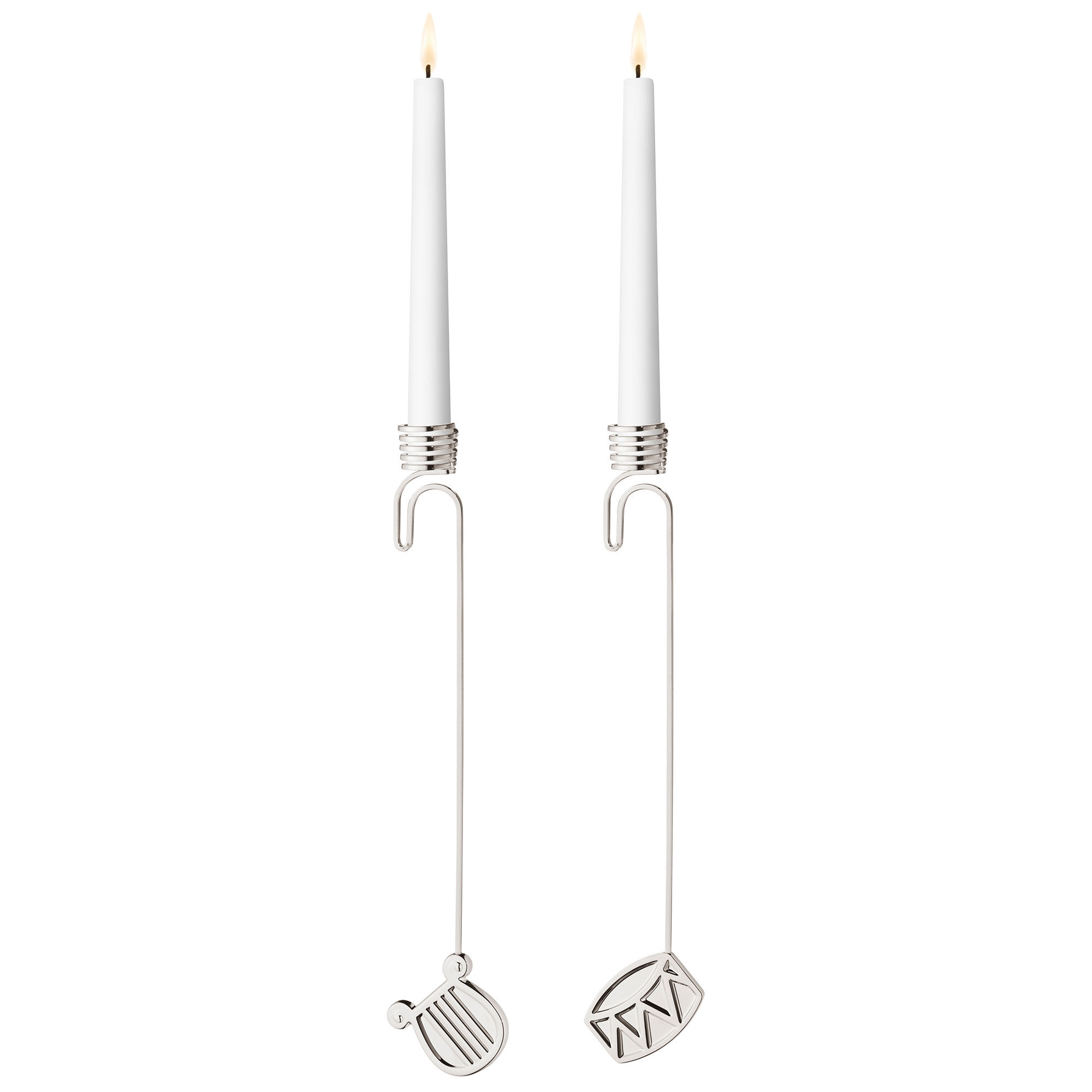 Georg jensen Classic Christmas 2026 sæt med lysestager, palladium