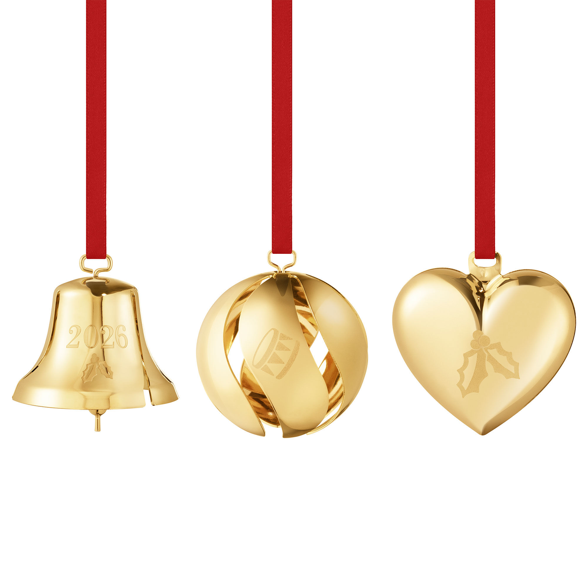 Georg jensen Classic Christmas 2026 pyntesæt, guld