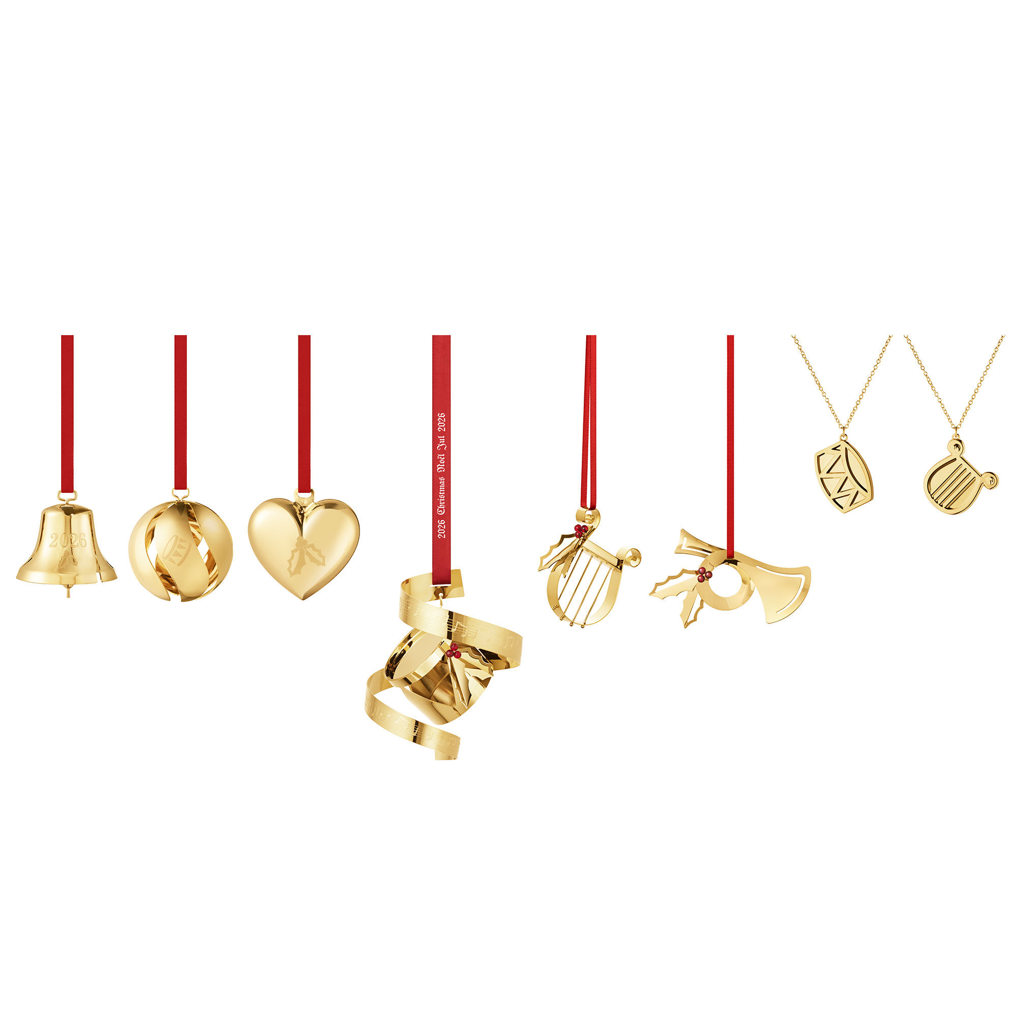 Georg jensen Classic Christmas 2026 pyntesæt, guld