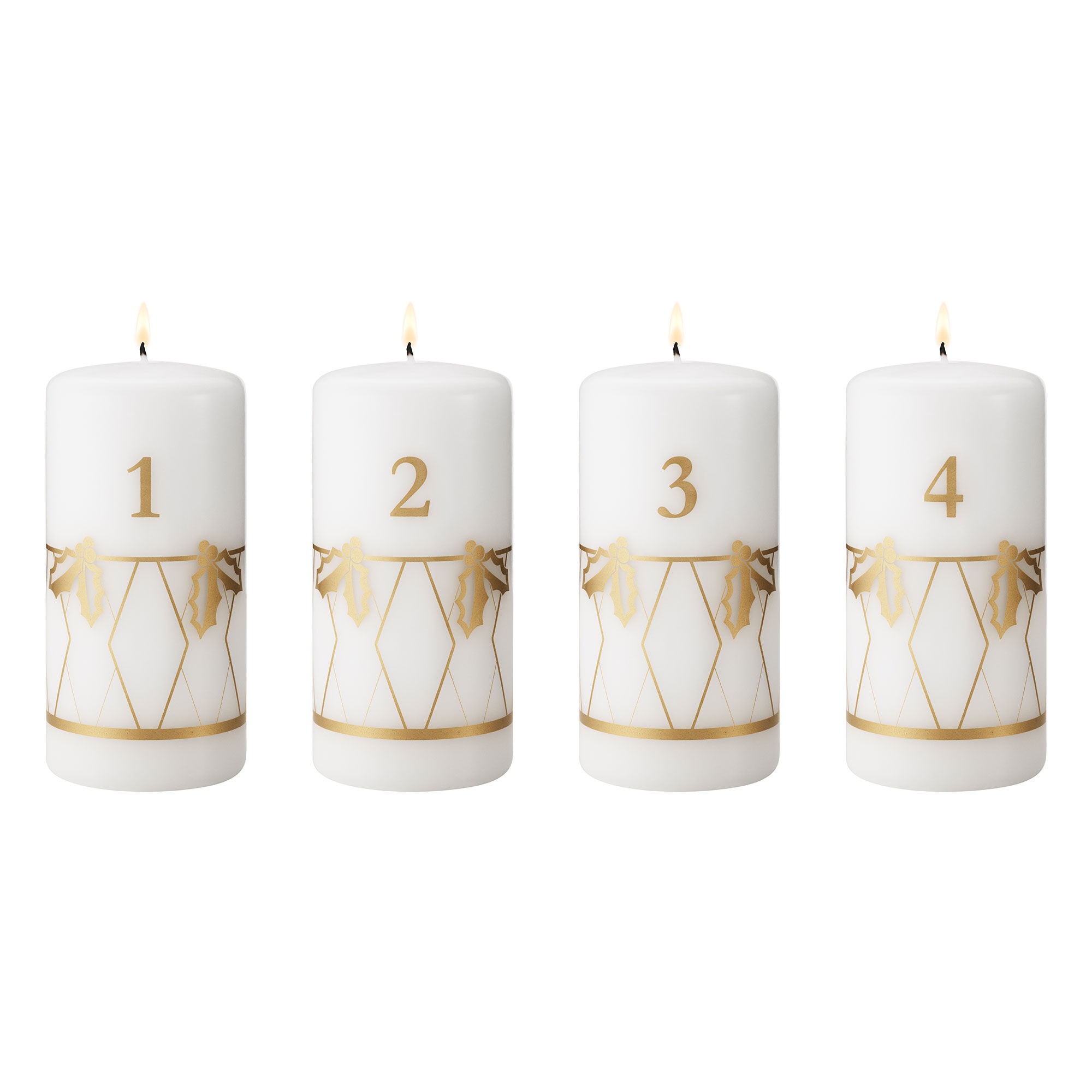 Georg jensen Classic Christmas 2026 adventslys 4 stk., guld