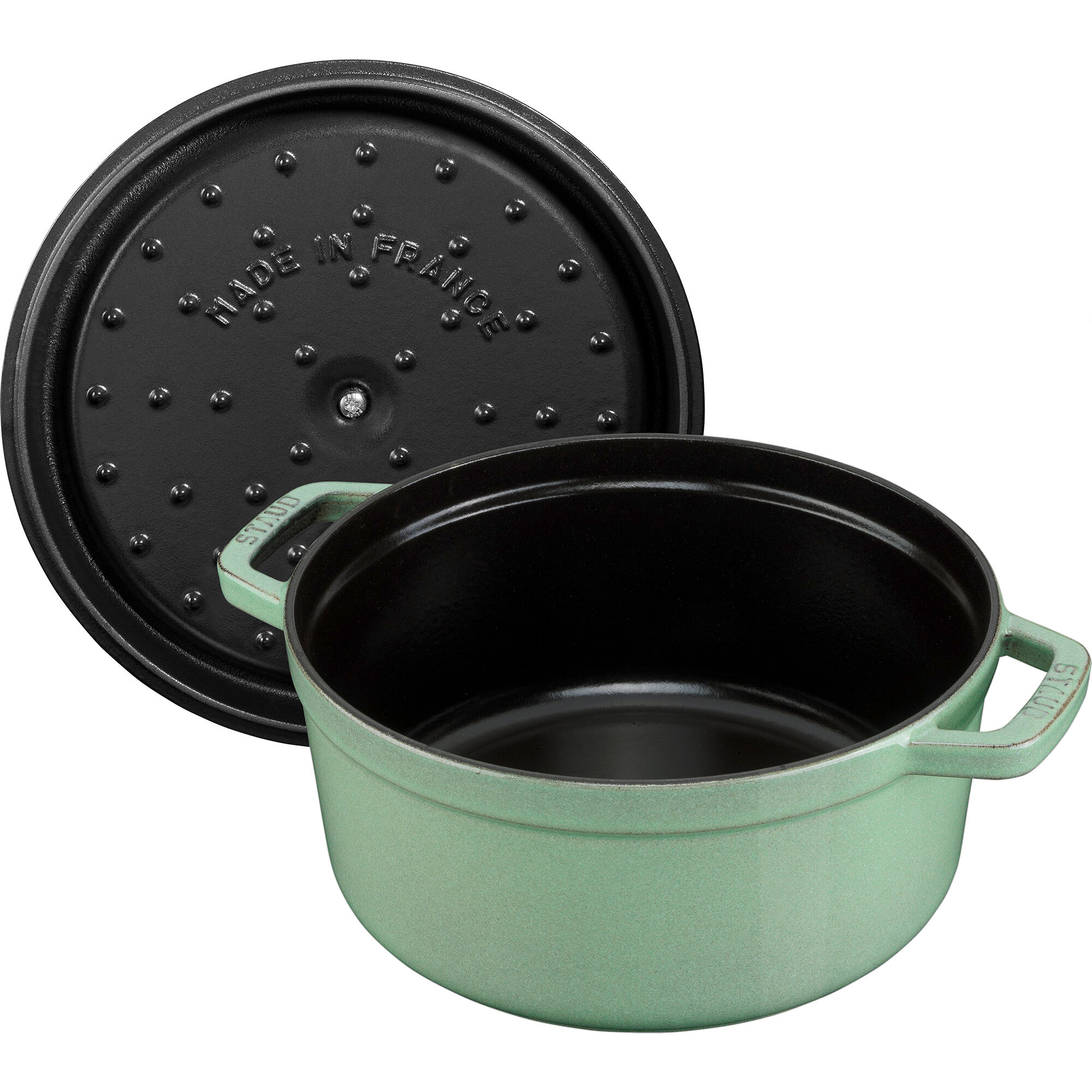 Staub La Cocotte rund støbejernsgryde 20 cm / 2,2 liter, salviegrøn
