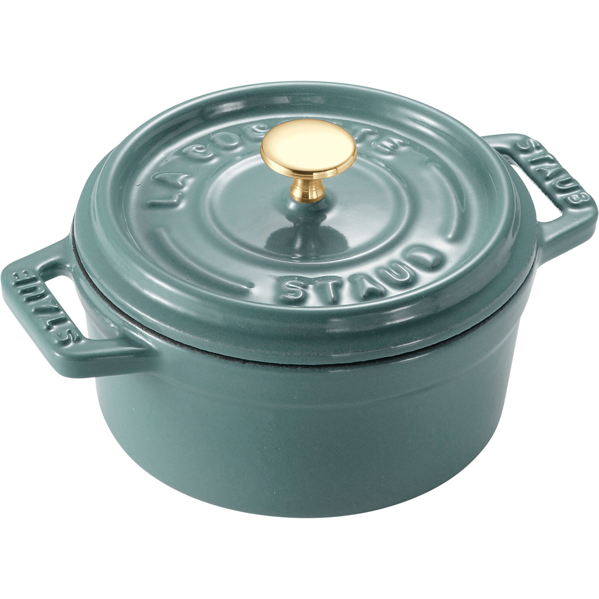 Staub La Cocotte minigryde 10 cm, eukalyptusgrøn