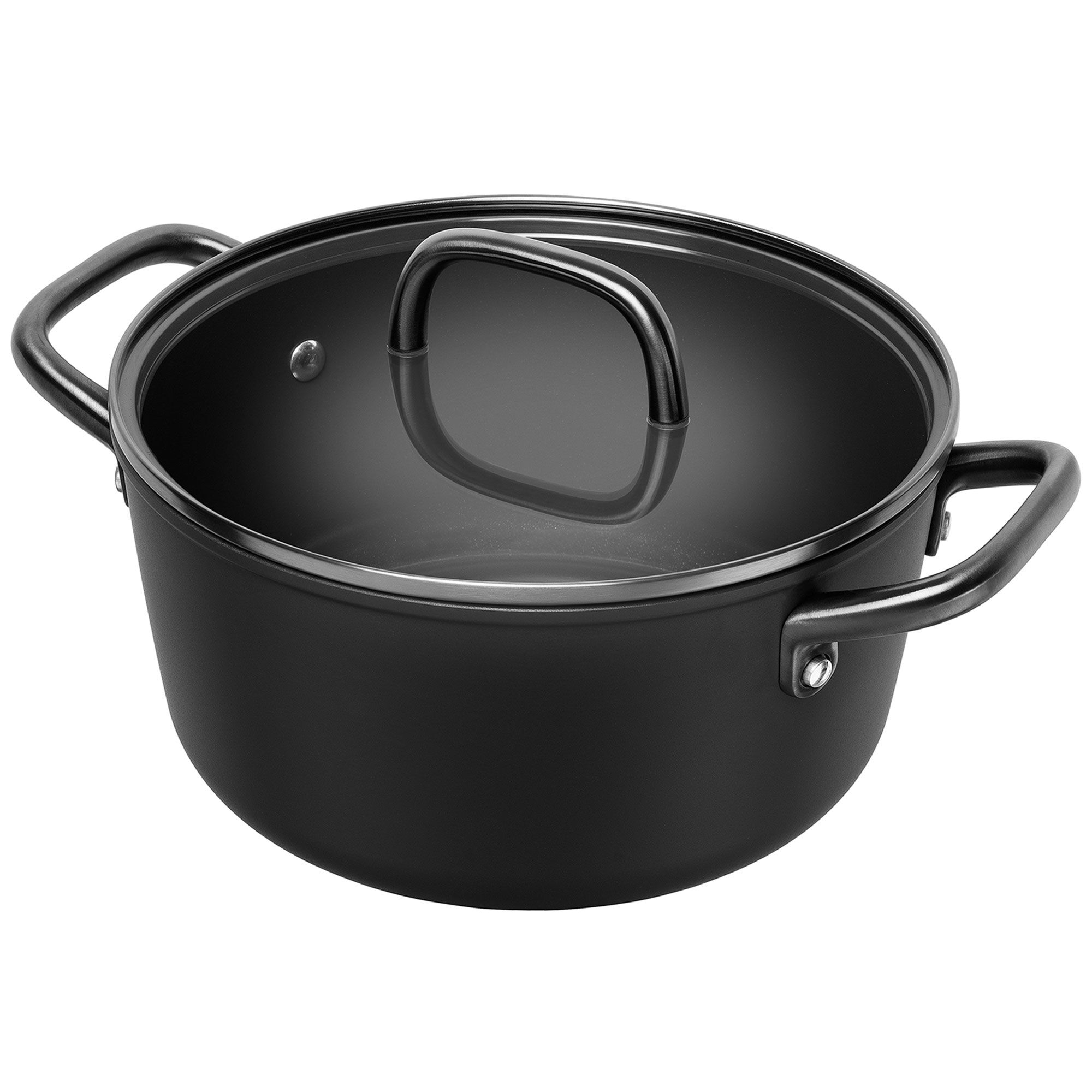 Zwilling Milano gryde med glaslåg 24 cm, sort