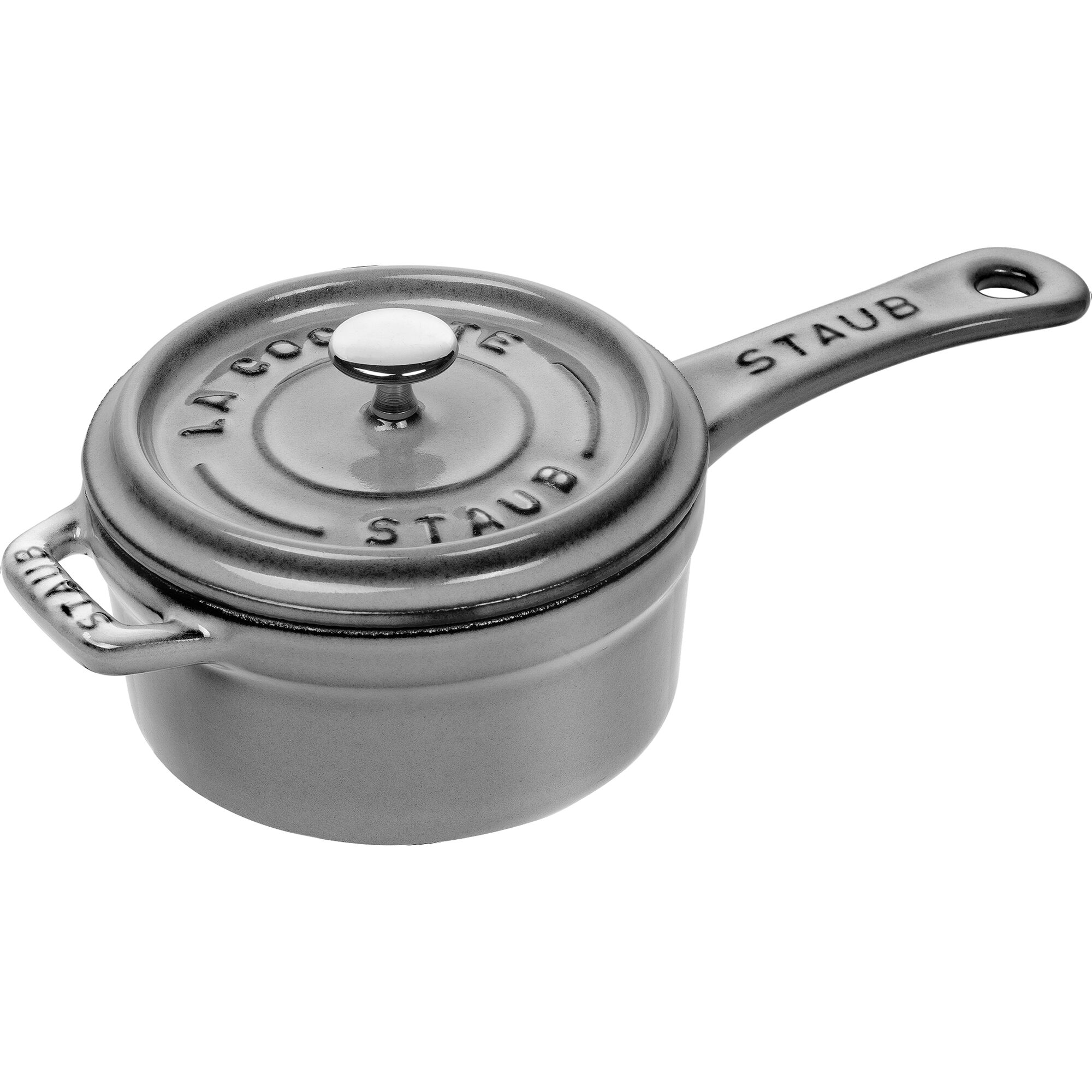 Staub Minikasserolle i støbejern 10 cm, grafitgrå