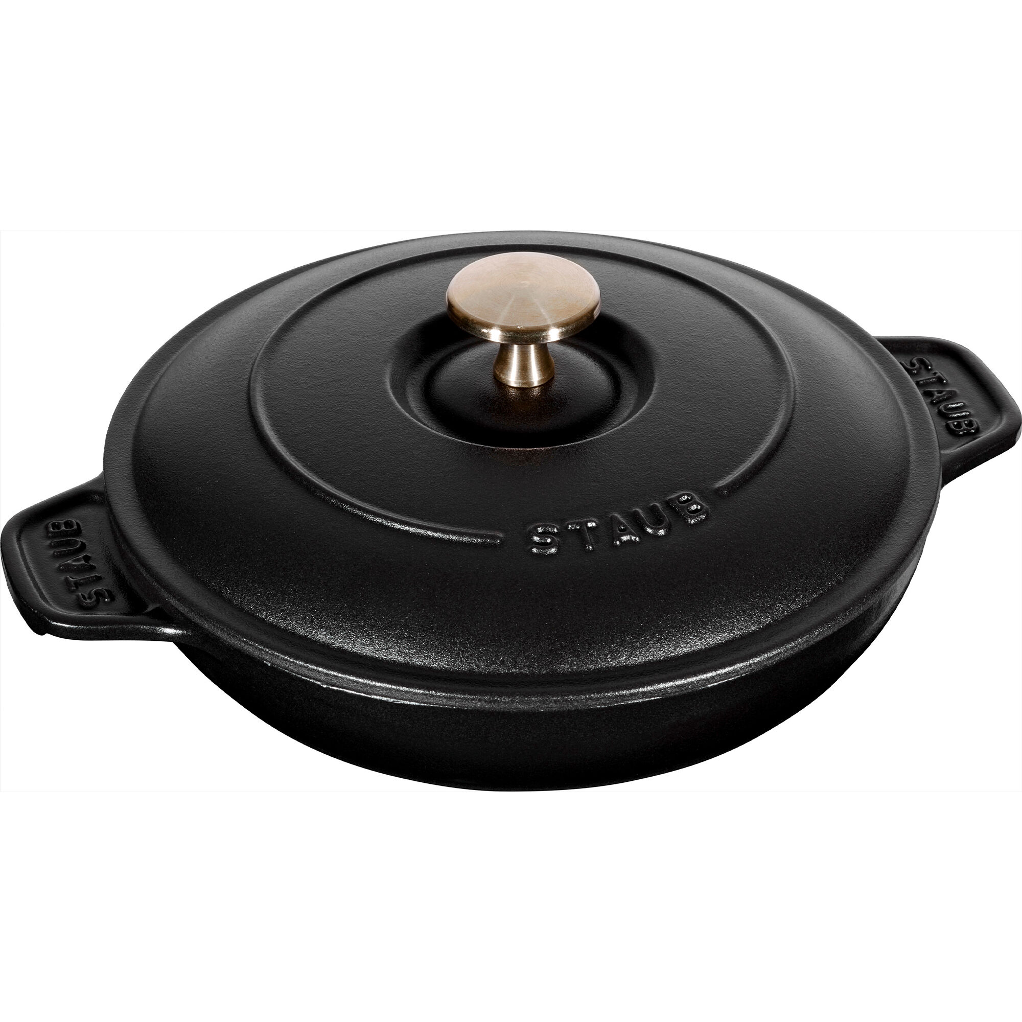 Staub Ovnfast form 20 cm med låg, sort