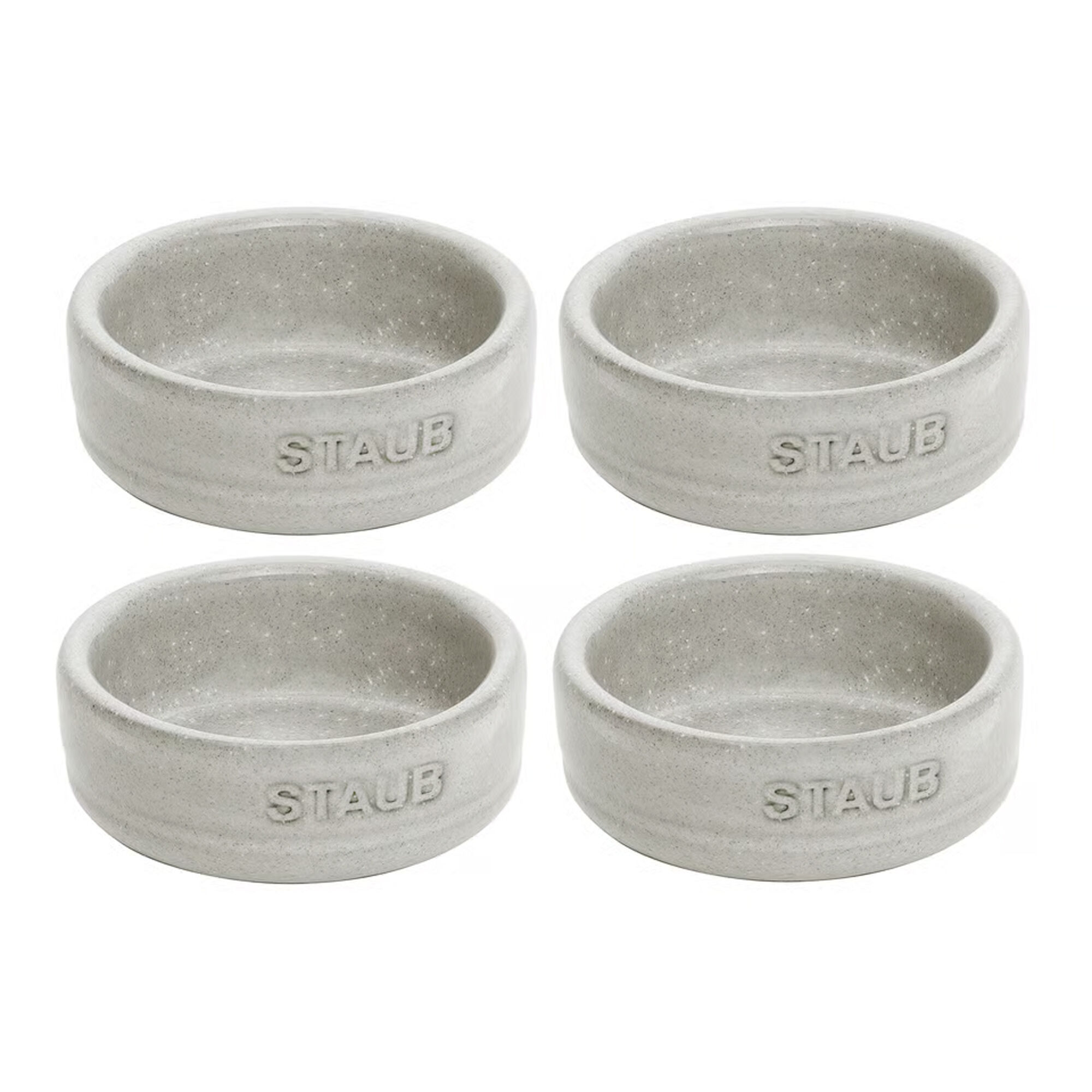 Staub Dining Line skålsæt 6 cm, 4-pak, white truffle