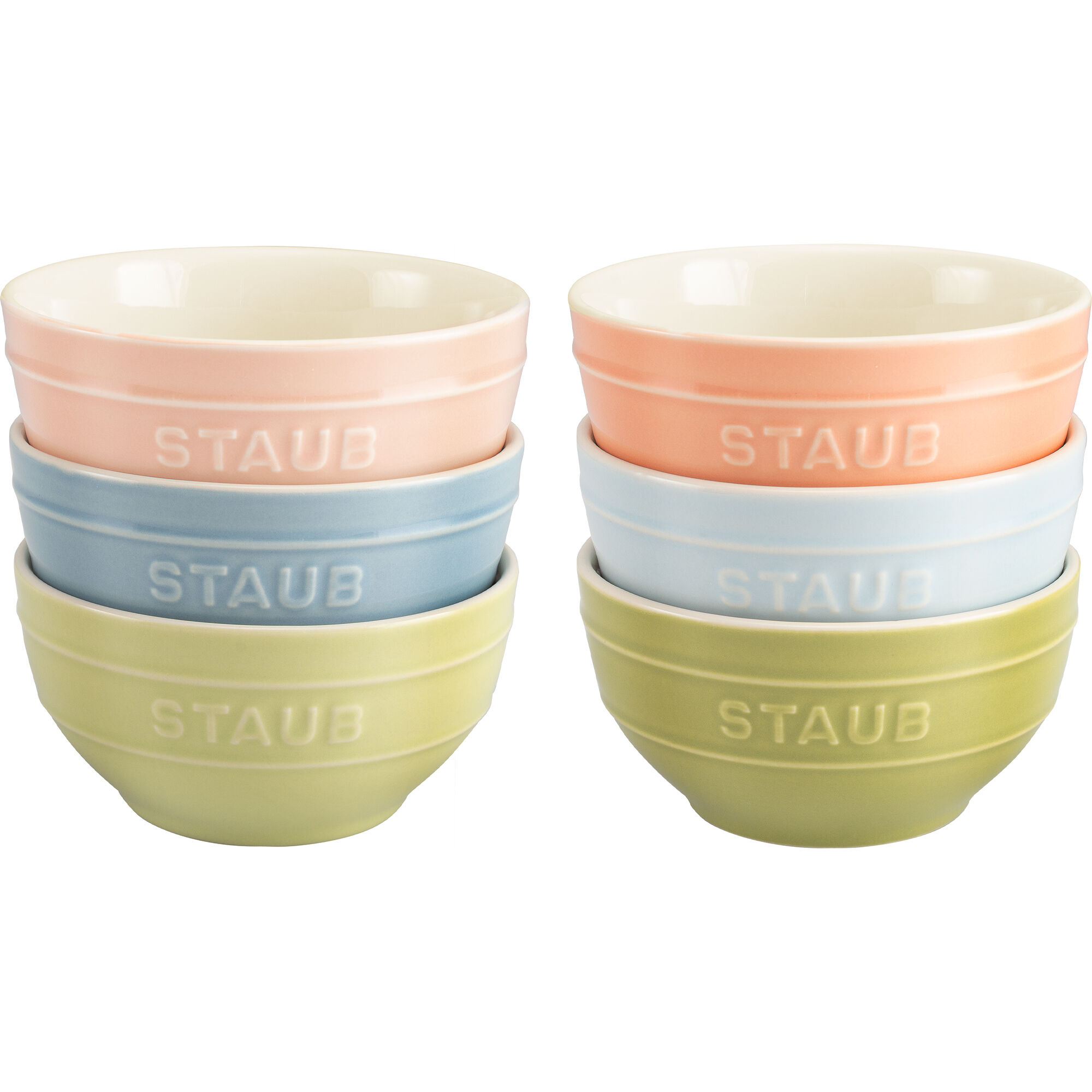 Staub Macaron skålesæt i keramik 12 cm, 6 dele