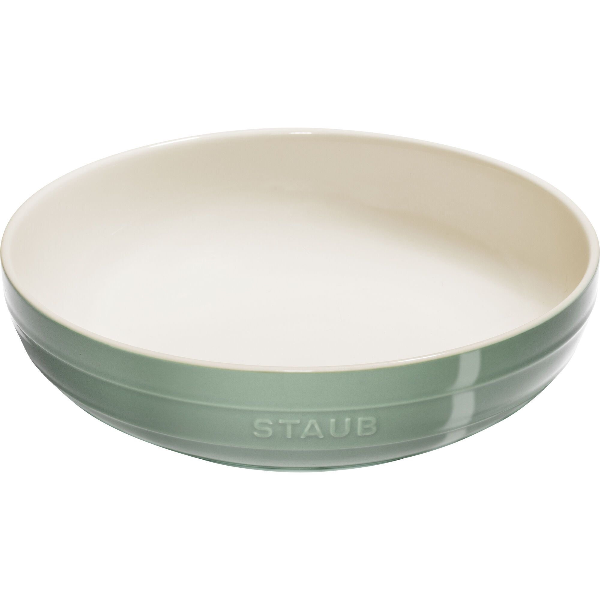 Staub Serveringsskål i keramik 28 cm, eukalyptusgrøn