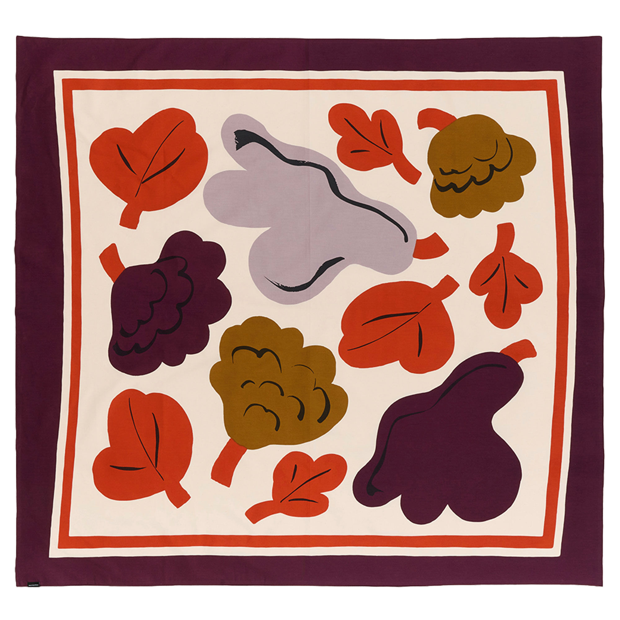Marimekko Kukasta Kukkaan dug 140 Ã 140 cm, terracotta