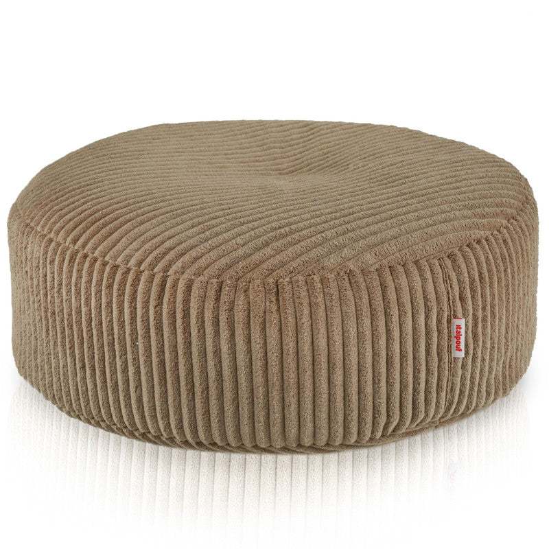 Round Footstool Pouf - Soft Corduroy, 42328