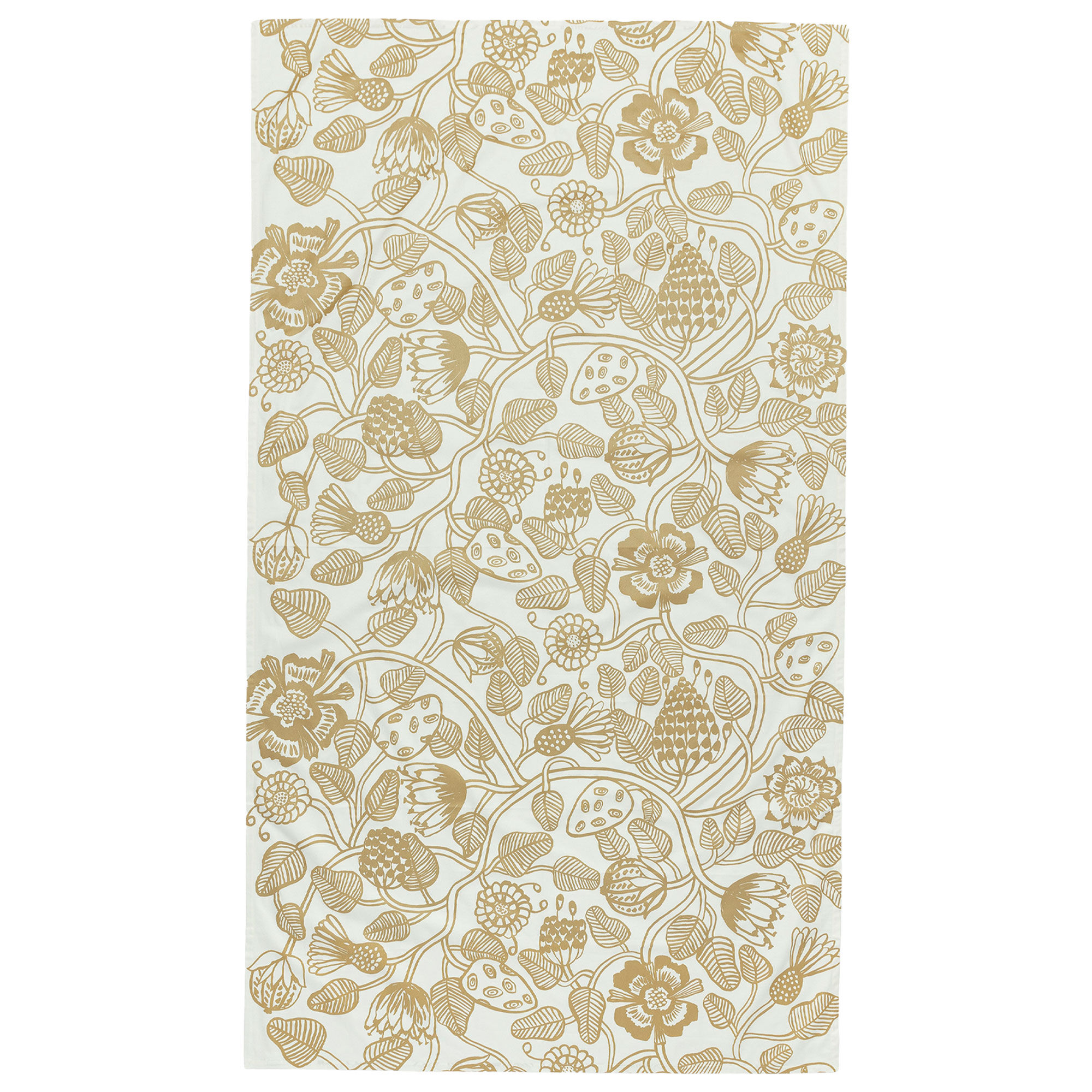 Marimekko Tiara Dug 135Ã250 cm, hvid/guld
