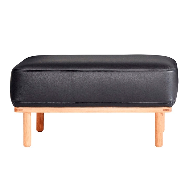 Andersen Furniture A1 puf - sort læder  : Erling Christensen Møbler