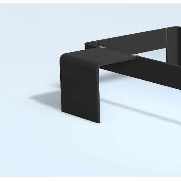 Auping Auronde sengebord, lav model - midnight black oak  : Erling Christensen Møbler