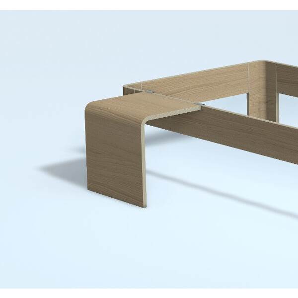 Auping Auronde sengebord, lav model - natural oak  : Erling Christensen Møbler