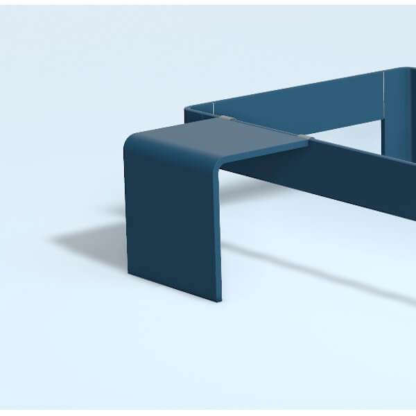 Auping Auronde sengebord, lav model - royal blue  : Erling Christensen Møbler