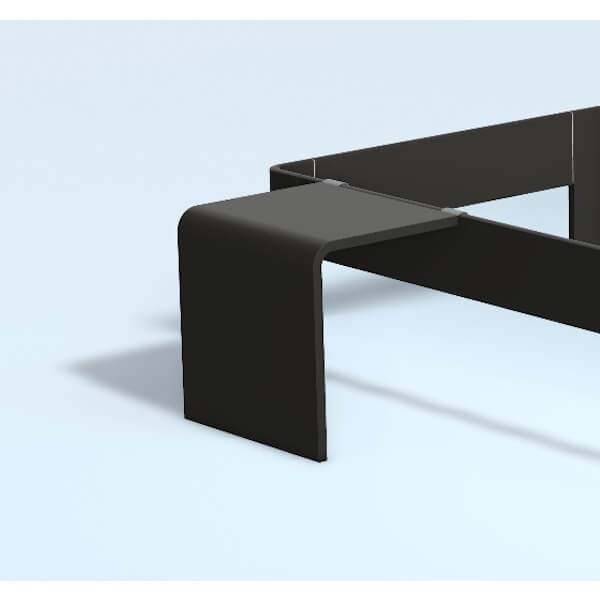 Auping Auronde sengebord, lav model - sort  : Erling Christensen Møbler