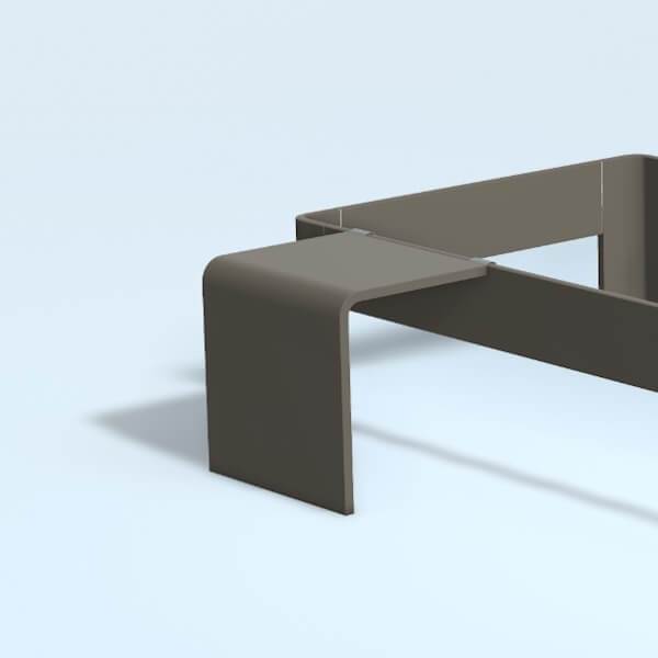 Auping Auronde sengebord, lav model - warm grey  : Erling Christensen Møbler