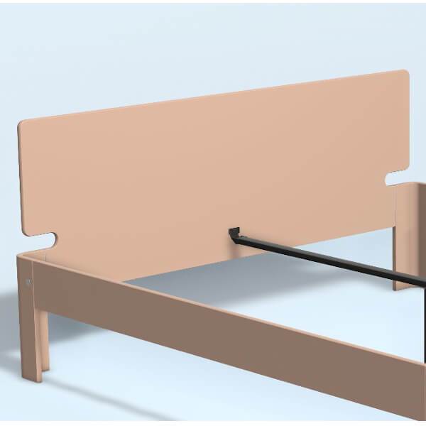 Auping Auronde gavl - dobbeltseng - høj model - blush - 200 cm  : Erling Christensen Møbler