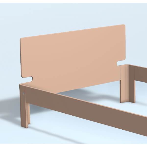 Auping Auronde gavl - trekvartseng - høj model - blush - 140 cm  : Erling Christensen Møbler