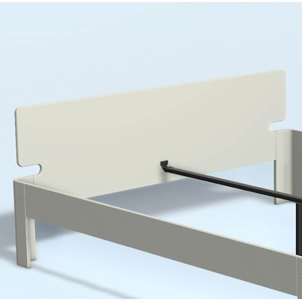 Auping Auronde gavl - dobbeltseng - lav model - hvid - 180 cm  : Erling Christensen Møbler