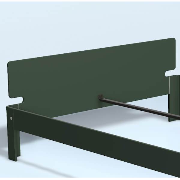 Auping Auronde gavl - dobbeltseng - lav model - pine green - 160 cm  : Erling Christensen Møbler