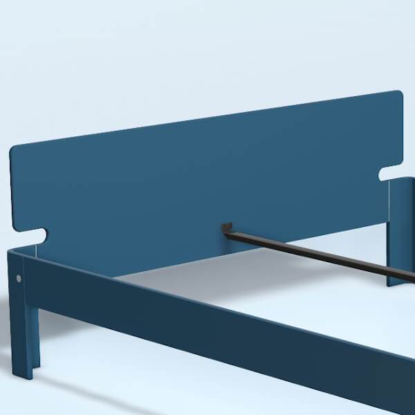 Auping Auronde gavl - dobbeltseng - lav model - Royal Blue - 180 cm  : Erling Christensen Møbler