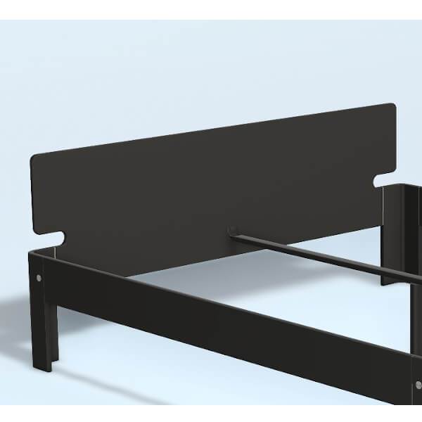 Auping Auronde gavl - dobbeltseng - lav model - sort - 200 cm  : Erling Christensen Møbler