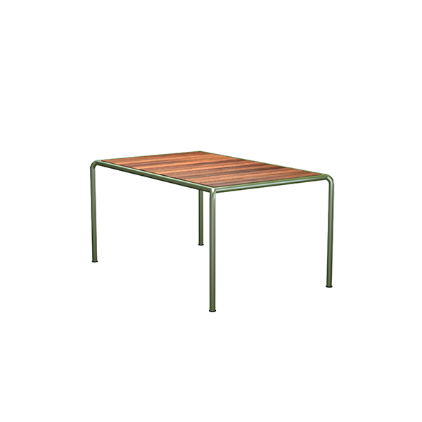 HOUE Avanti havebord i træ 153 x 98 cm - Thermo ash Olive Green  : Erling Christensen Møbler