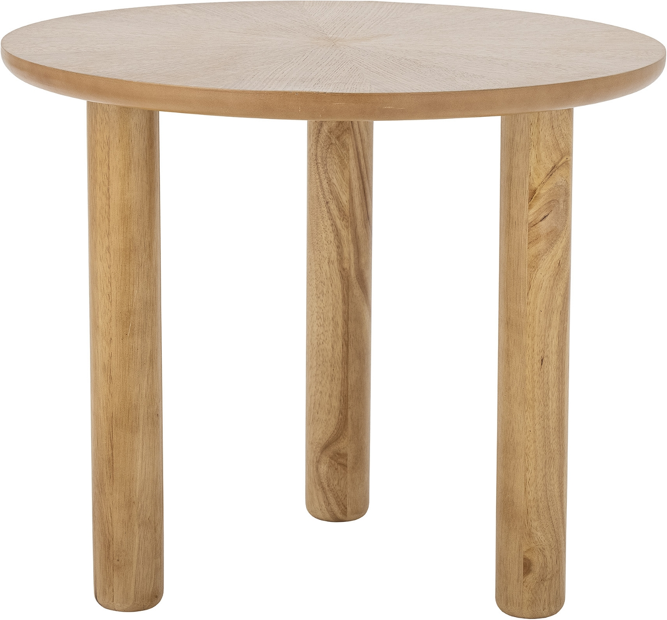 Sofabord Bloomingville Noma rundt loungebord Ø60 x H50 cm natur egetræsfinér & gummitræ