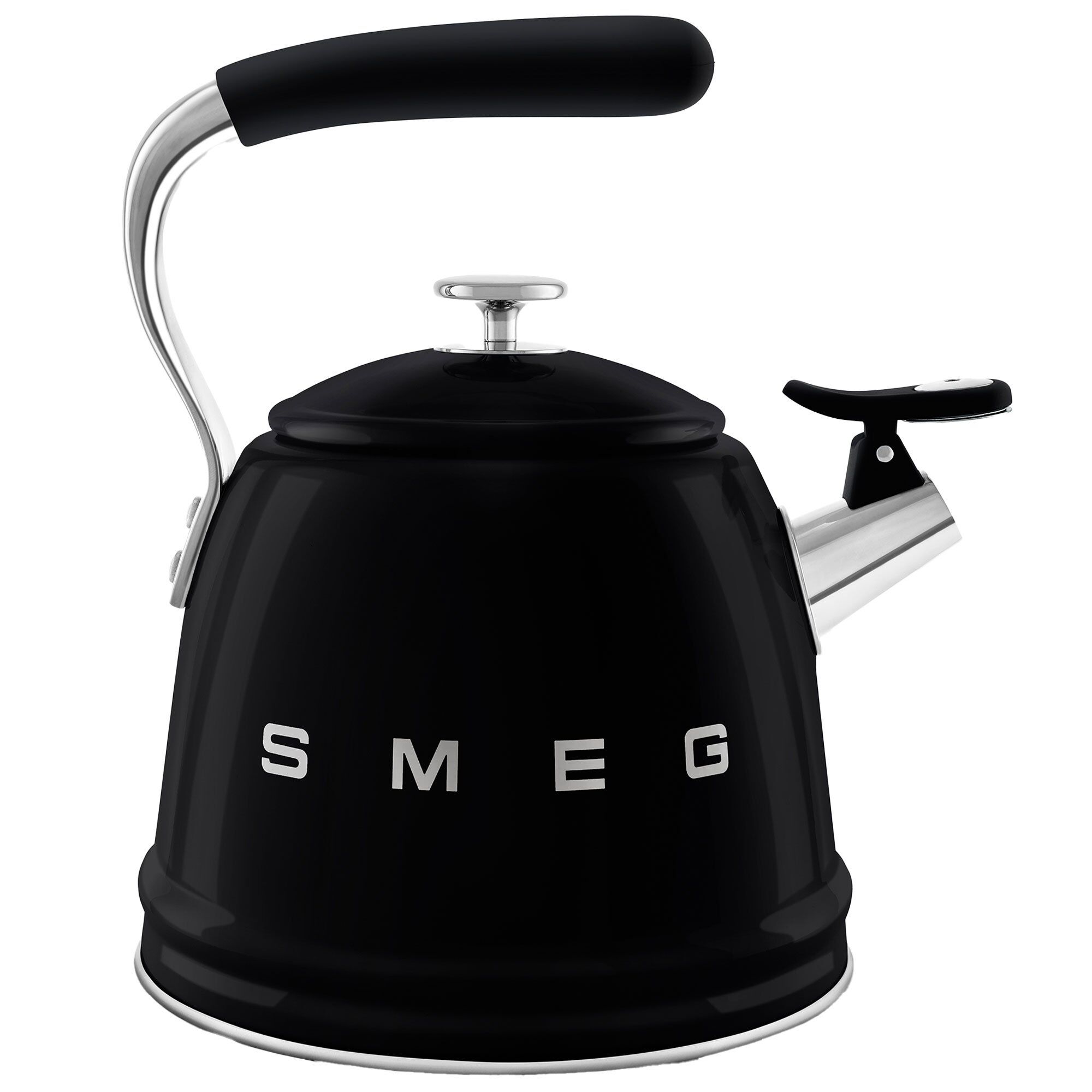 Smeg Vandkedel med fløjte 2,3 liter, sort