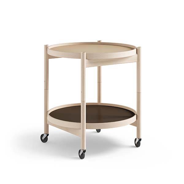 Brdr. Krüger Bølling bakkebord 50 cm. - bøg ubehandlet - Bakke 1: Earth / Bakke 2: Earth  : Erling Christensen Møbler