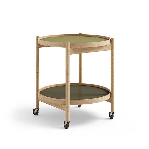 Brdr. Krüger Bølling bakkebord 50 cm. - eg olie - Bakke 1: Leaf / Bakke 2: Leaf  : Erling Christensen Møbler