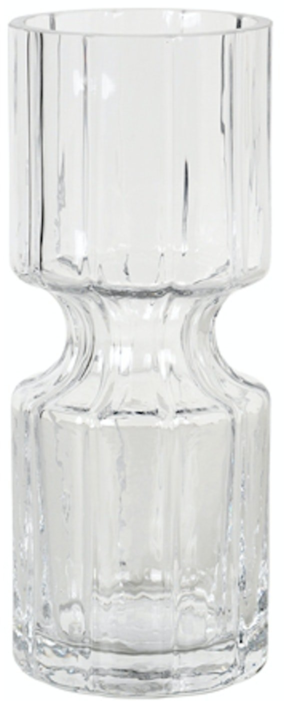 Vase Broste Copenhagen Hyacint mundblæst glas klar Ø8 x H20 cm skandinavisk design