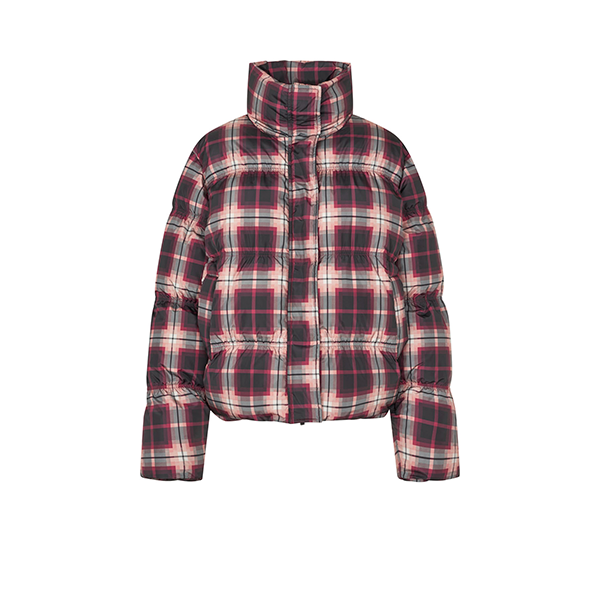 CrÄs Cras Valenciacras Puffer Jacket - Bordeaux Check : Erling Christensen Møbler  : Erling Christensen Møbler