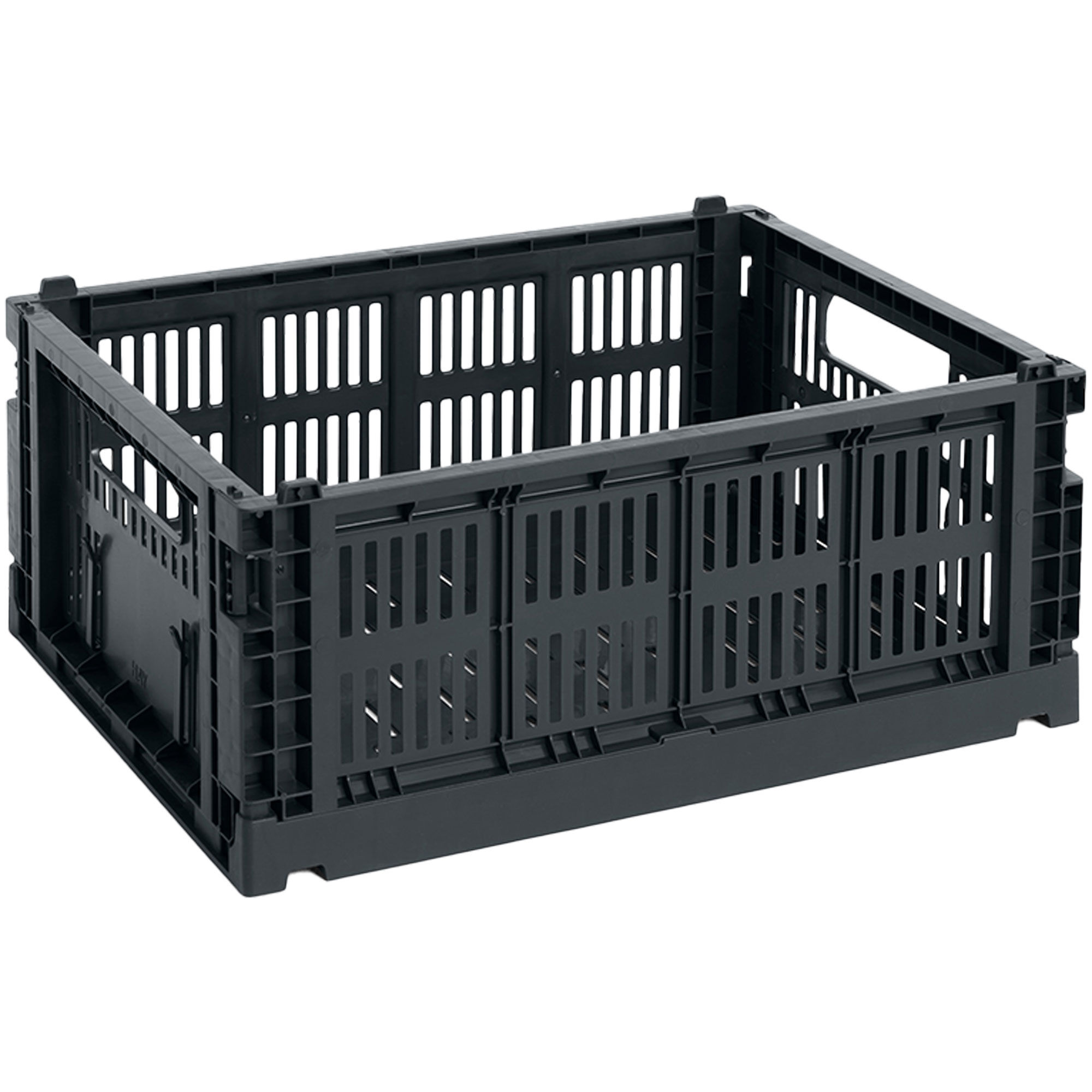 HAY Colour Crate Medium Opbevaringskasse, charcoal